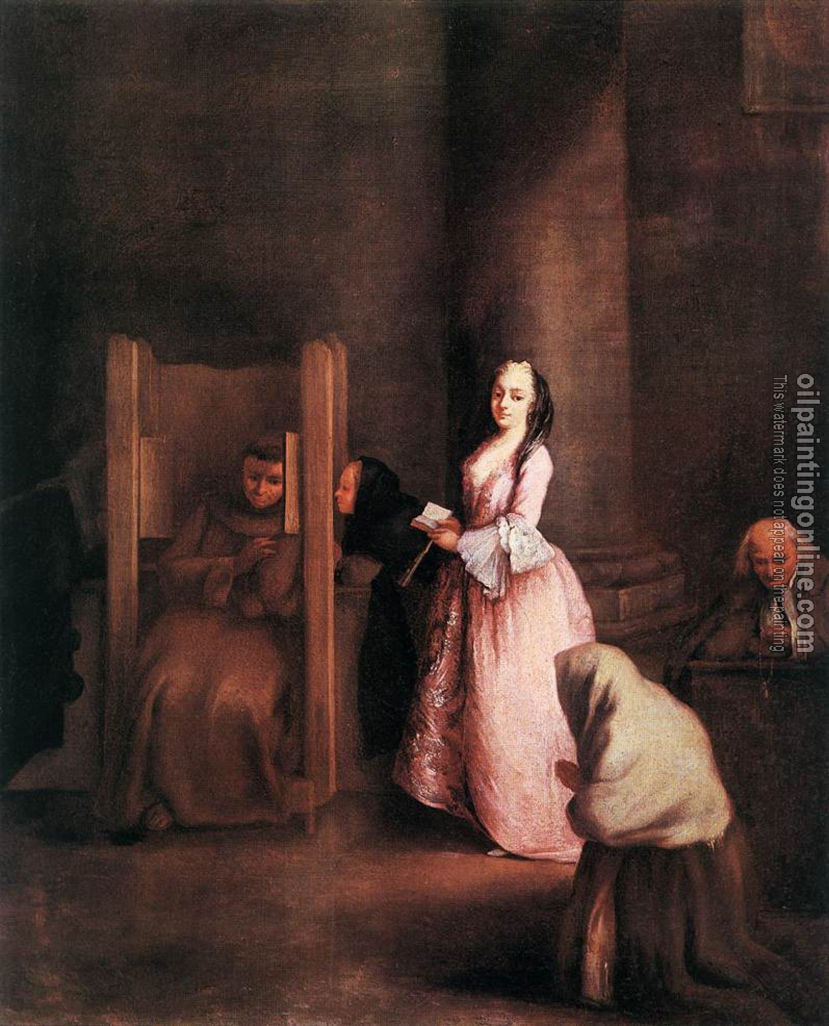 Pietro Longhi - The Confession